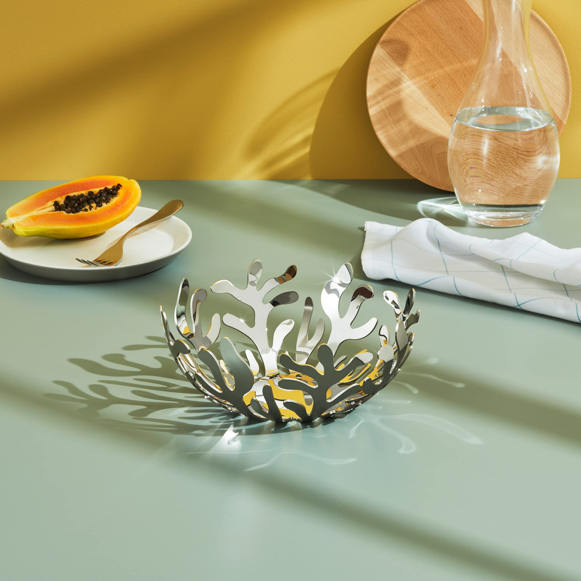 Alessi Mediterraneo ESI01/21 fruttiera 21 cm acciaio lucido