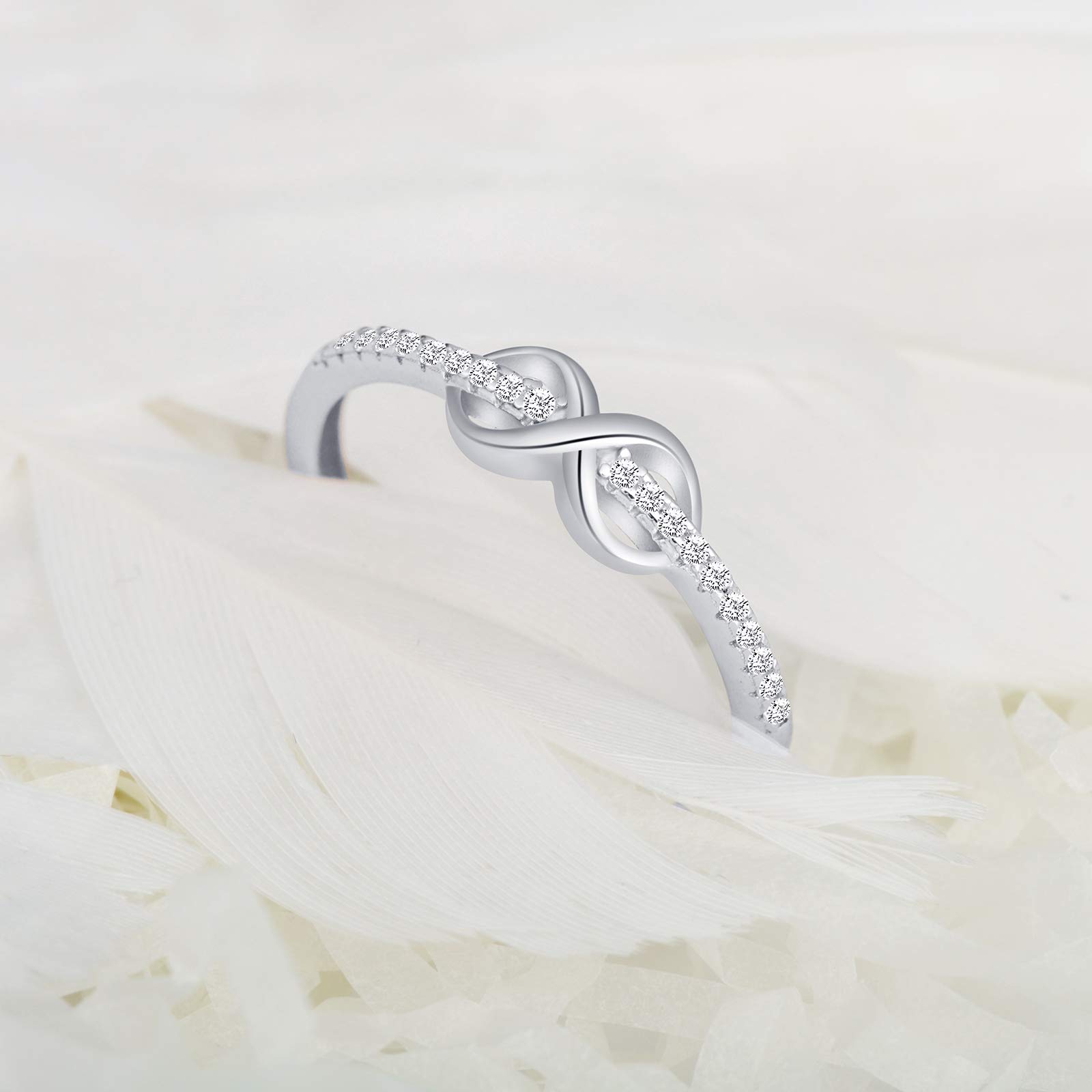 Infinionly Fashion anello argento 925 infinito regolabile Silver