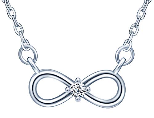 INFINIONLY Collana Infinito Mini Argento 925 Zirconi Silver