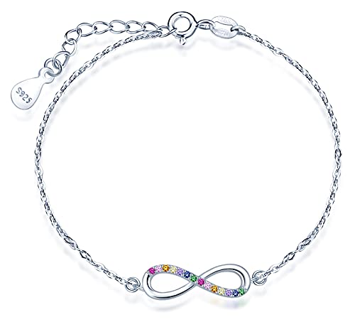 Infinionly Bracciale Infinito Argento 925 Zirconi Donna