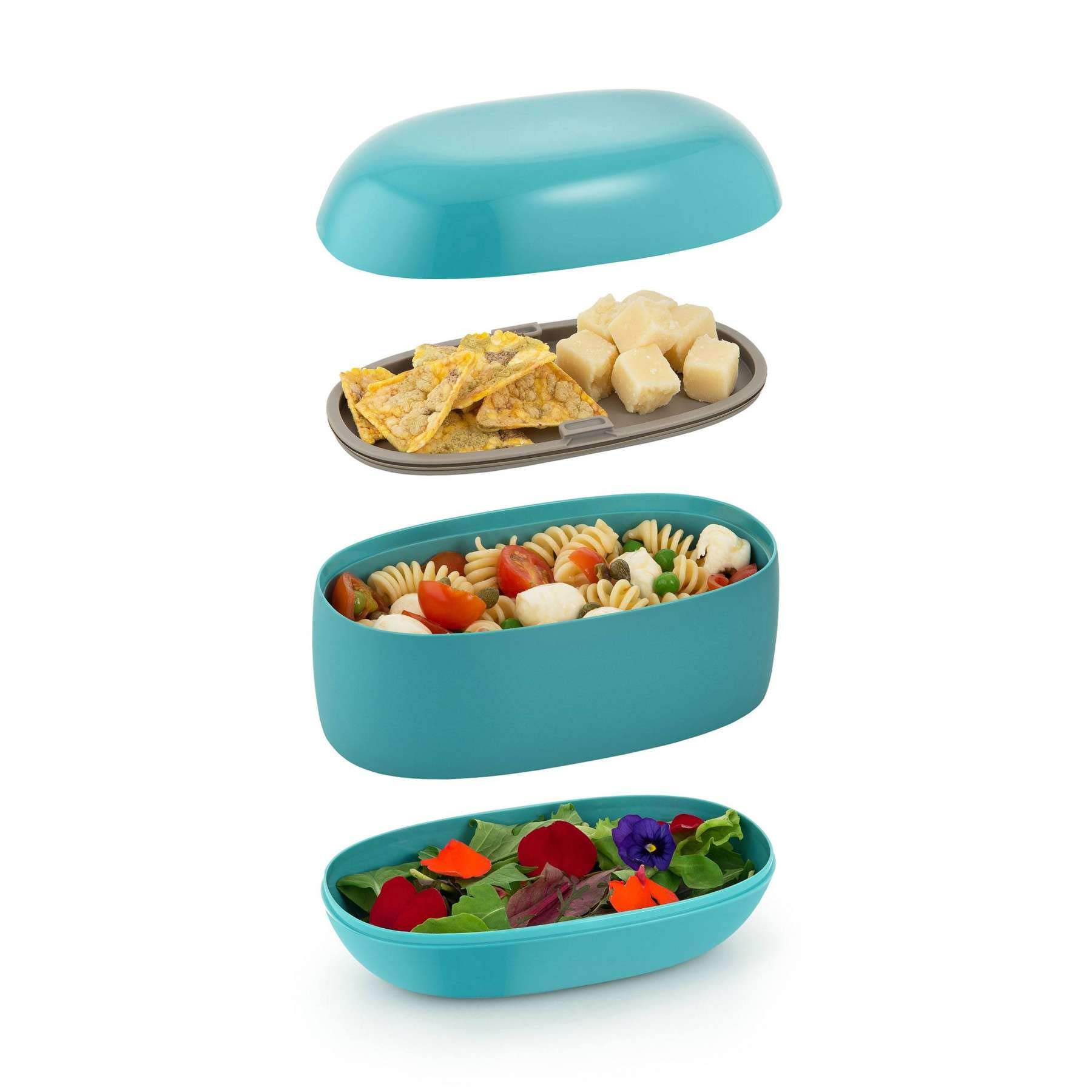 Alessi Food à Porter SA02 R Lunch Box 3 Scomparti Rosso