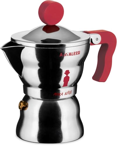 Alessi caffettiera moka alluminio 1 tazza 7 cl