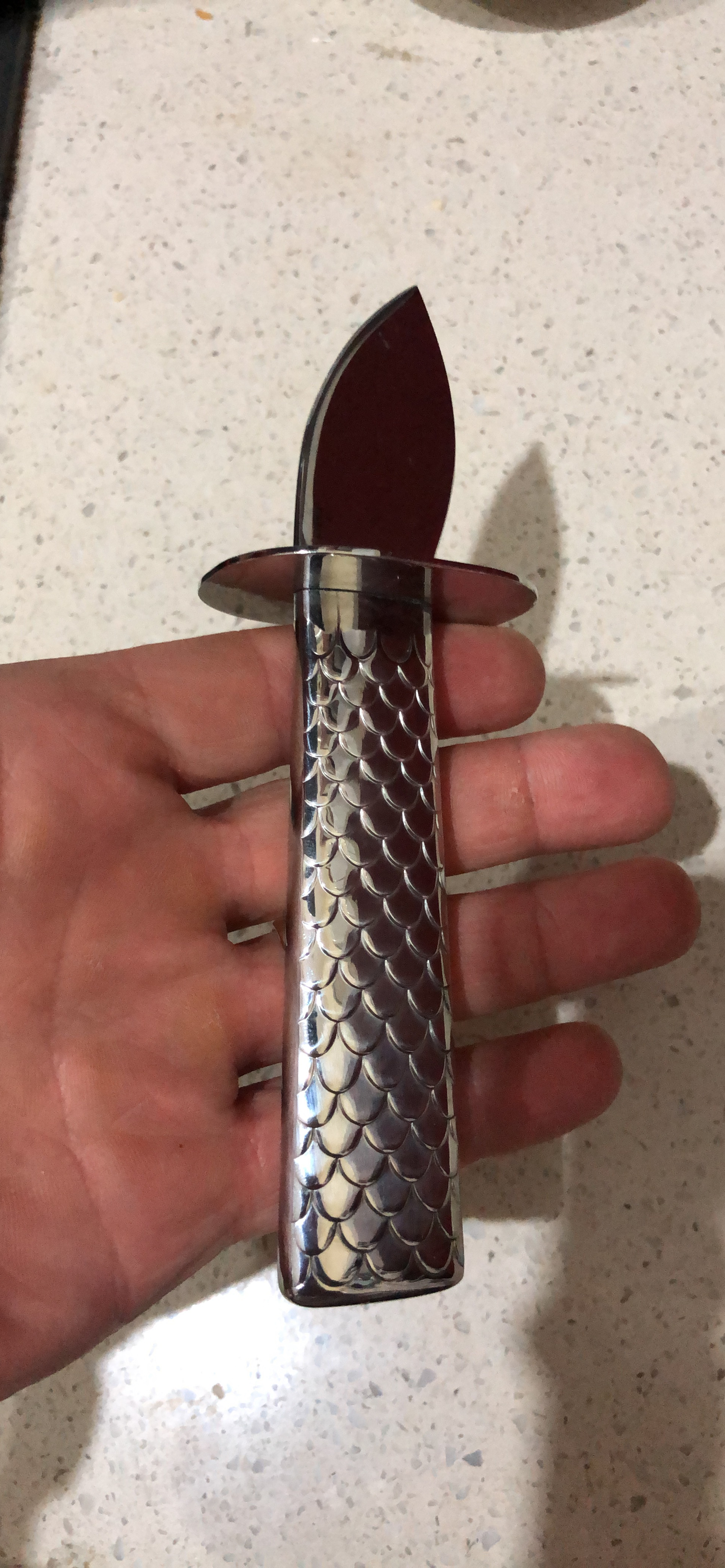 Alessi Tavola FM23/44 Colombina Fish coltello ostriche lucido