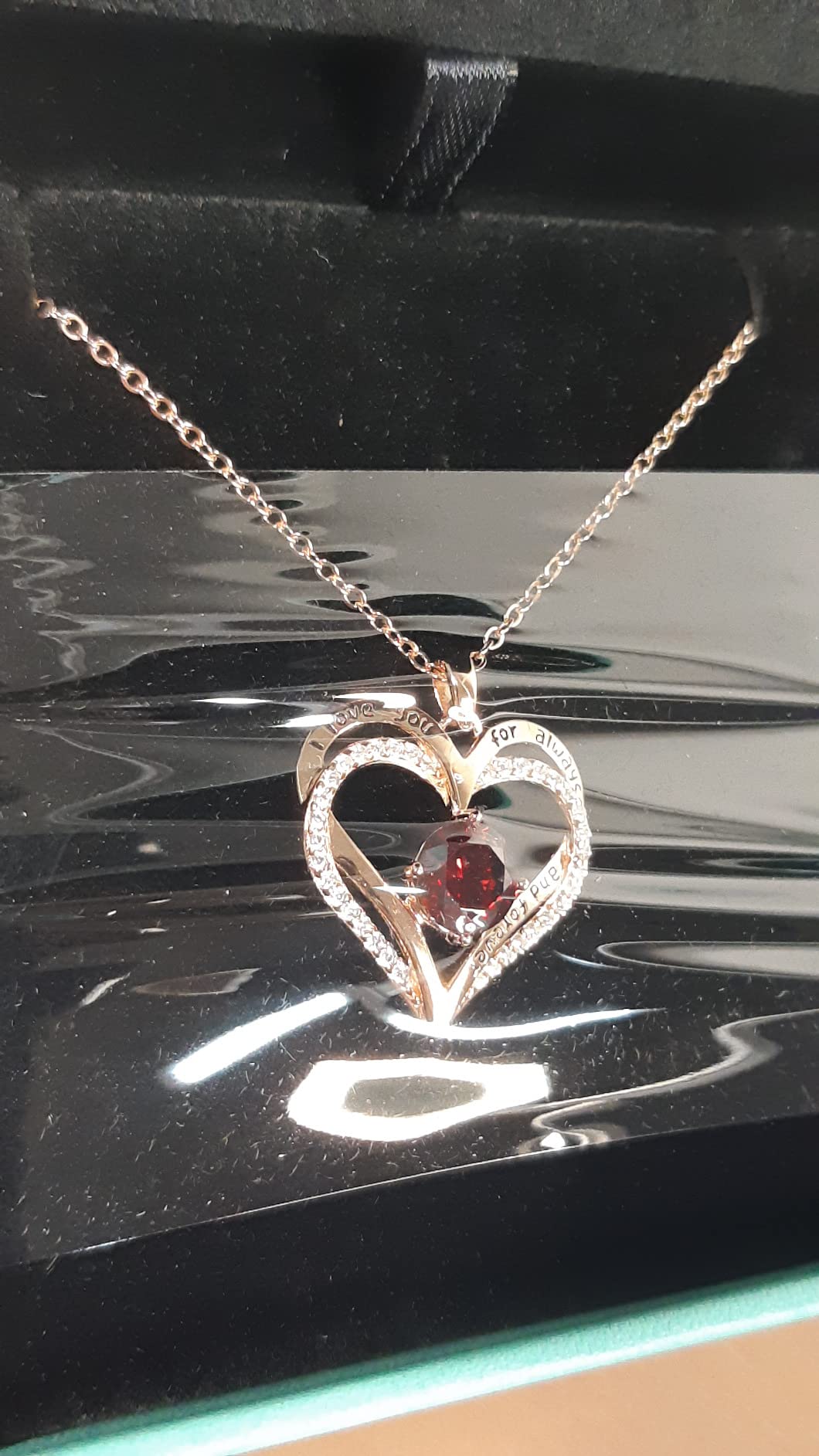 LOUISA SECRET Forever Love Heart collana cuore argento oro rosa mamma