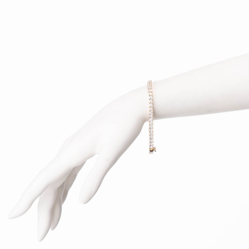 Chic Ad Hoc Bracciali tennis carré bracciale oro zirconi