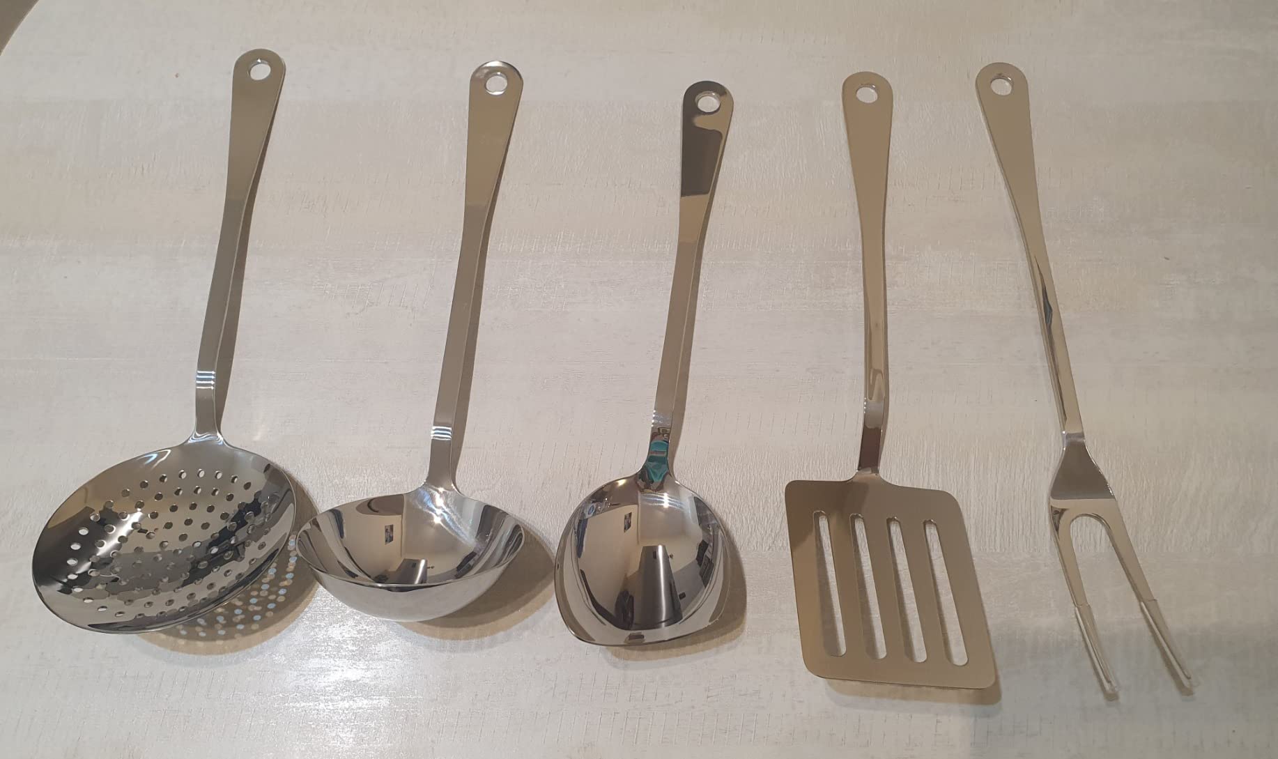 Alessi AJM19S5 set mestoli cucina 5 pezzi acciaio 18/10