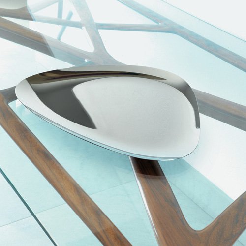 Alessi Colombina FM15 vassoio acciaio 51x40 cm