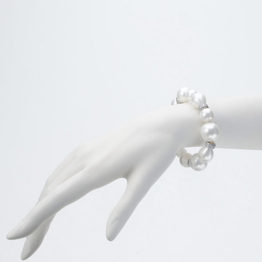 Chic Ad Hoc Bracciali Bracciale perle e argento bracciale donna