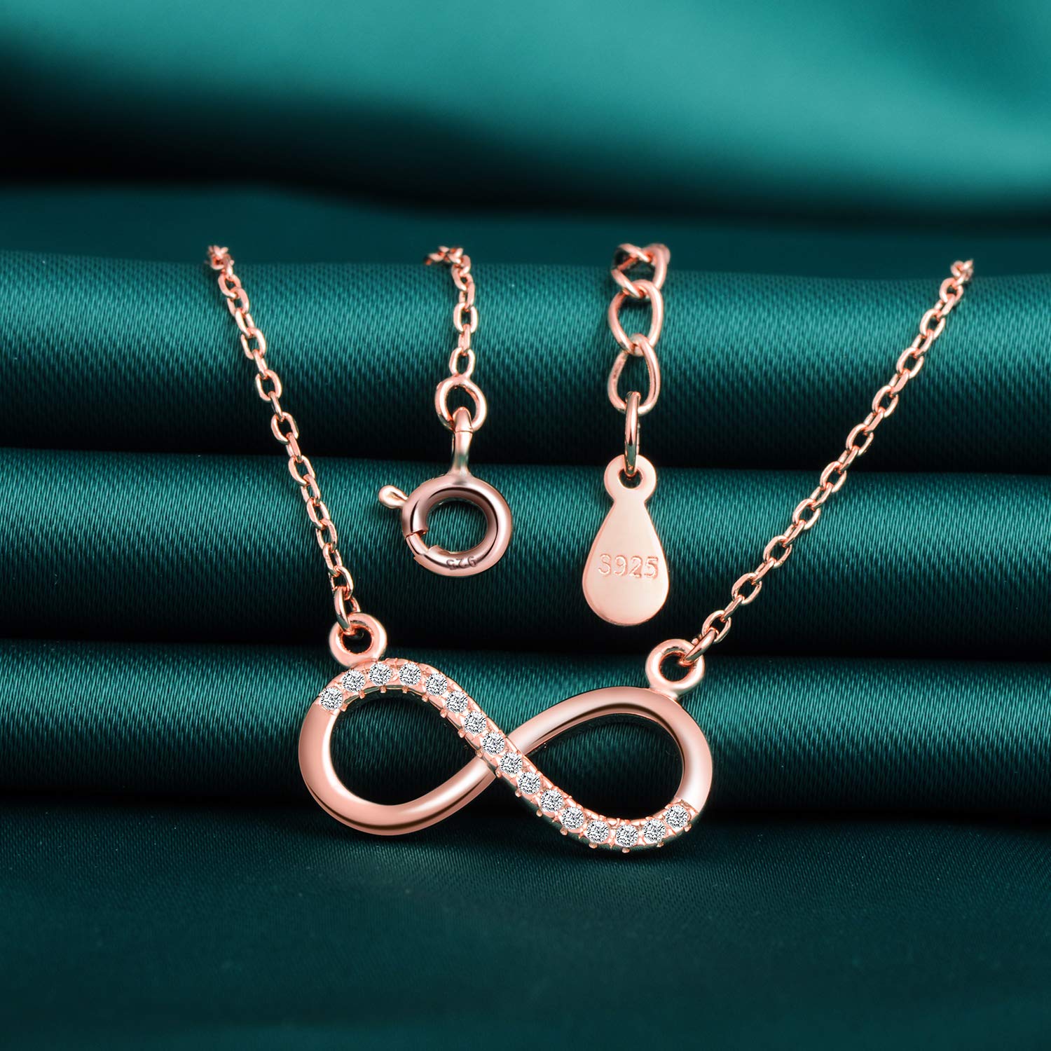 Infinionly Fashion collana infinito argento oro rosa