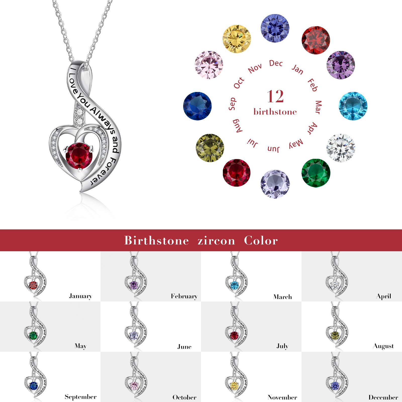 Jessemade Gioielli Collana Cuore Argento 925 Mamma