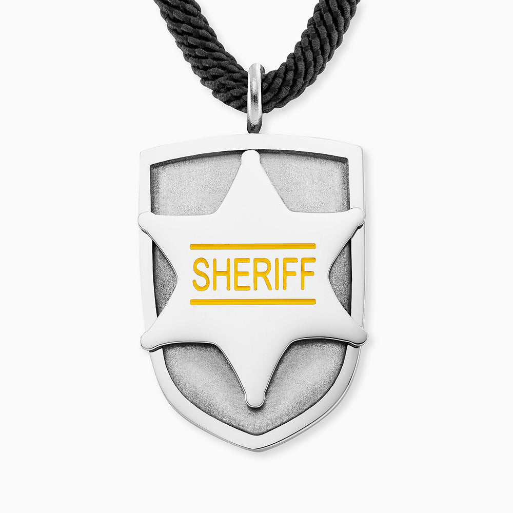 Engelsrufer Kinder Sheriff collana bambino smalto stella sceriffo