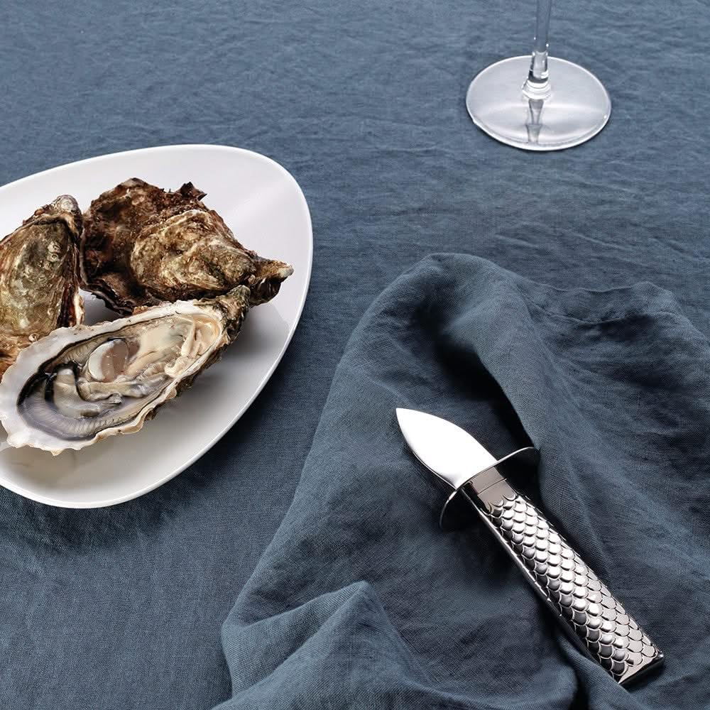 Alessi Tavola FM23/44 Colombina Fish coltello ostriche lucido