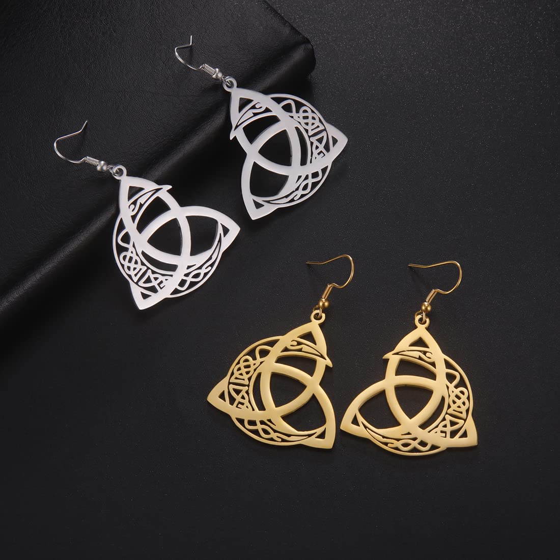 EUEAVAN Earrings orecchini luna celtica mezzaluna donna
