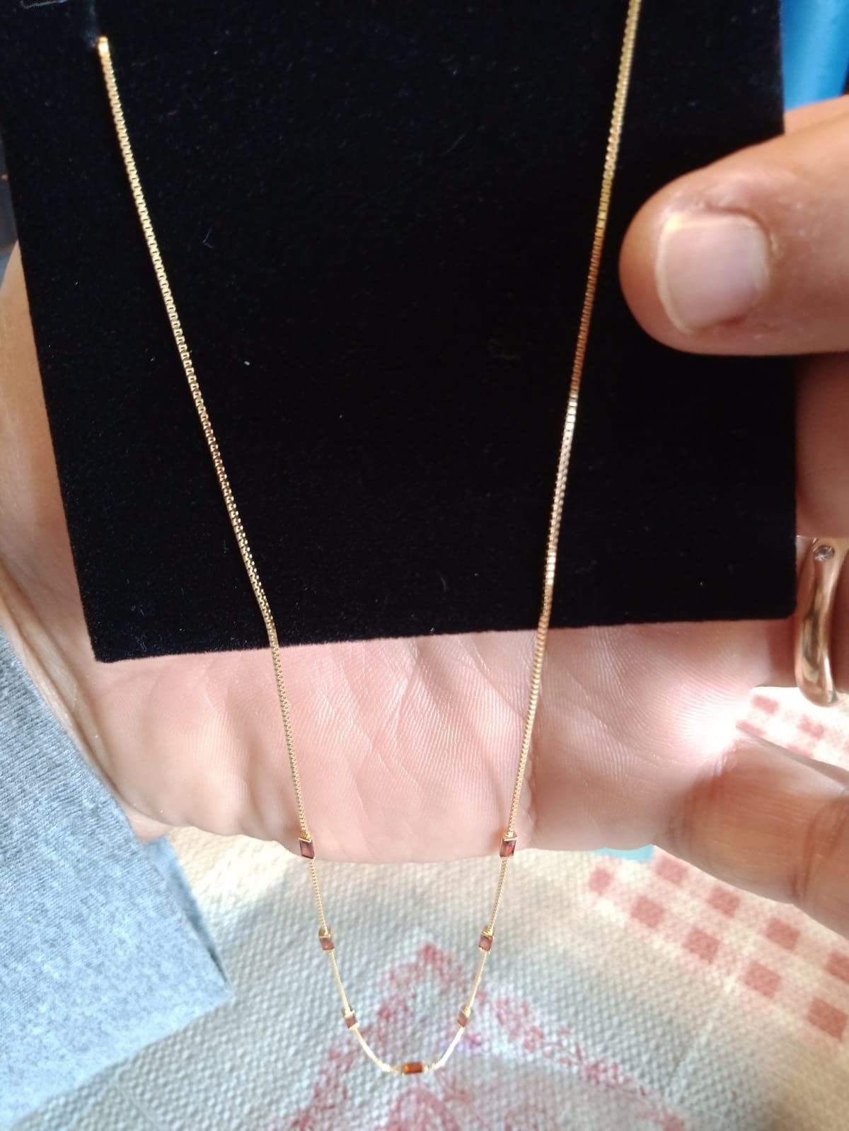 Louisa Secret Necklaces Collana Zirconi Baguette Argento Oro 14k