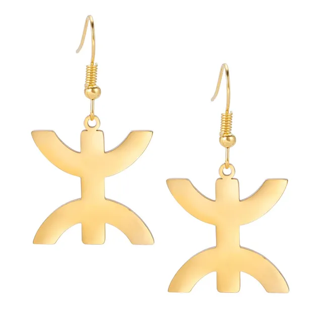 EUEAVAN Earrings orecchini etnici oro simbolo berbero