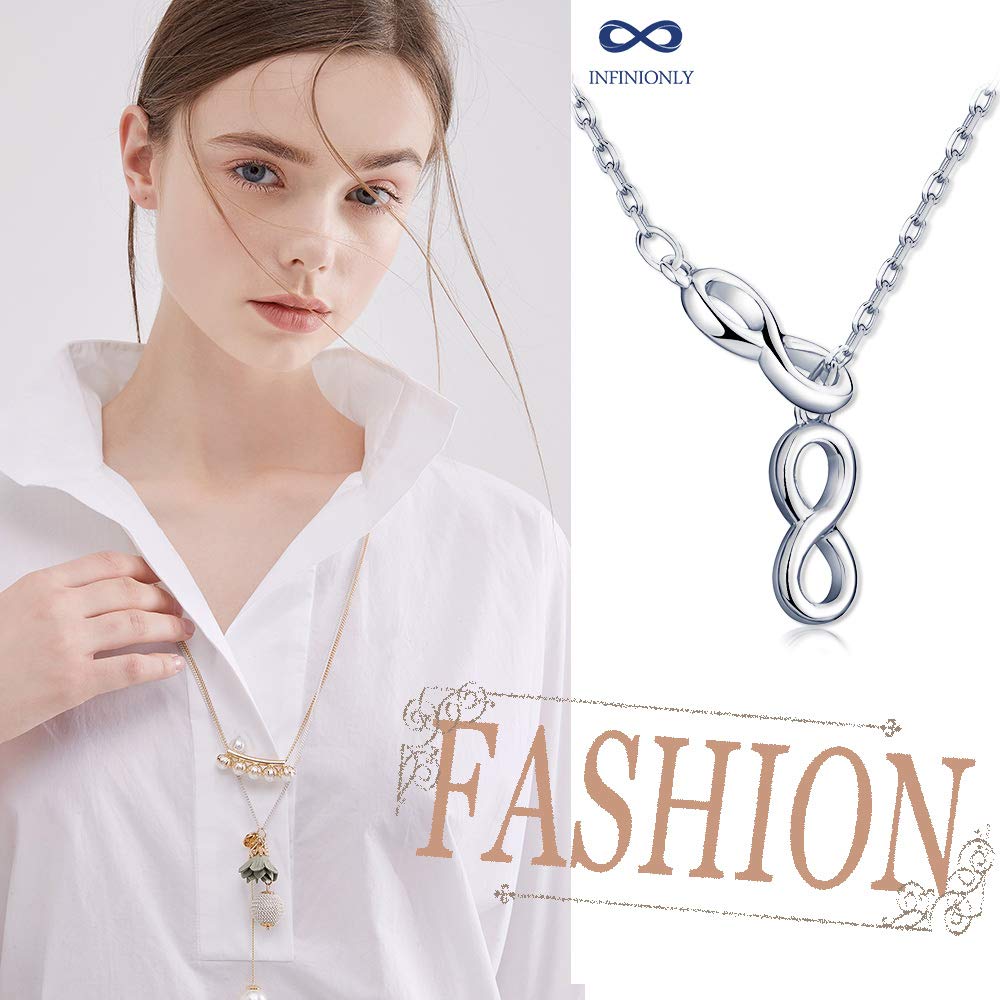 INFINIONLY Fashion collana doppio infinito Y argento 925