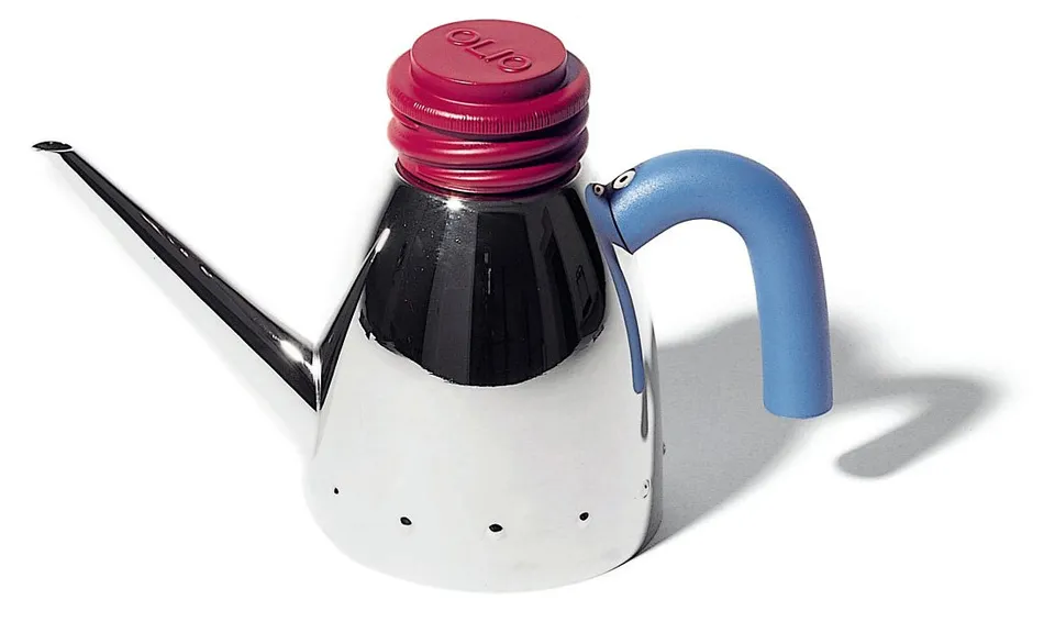 Alessi Tavola MG31 oliera acciaio 750 ml blu rosso
