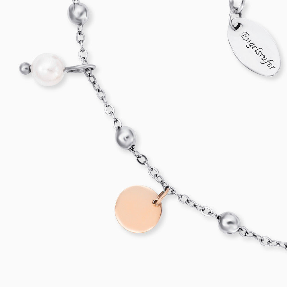 Engelsrufer Cavigliera Acciaio Bicolor Perle Charms