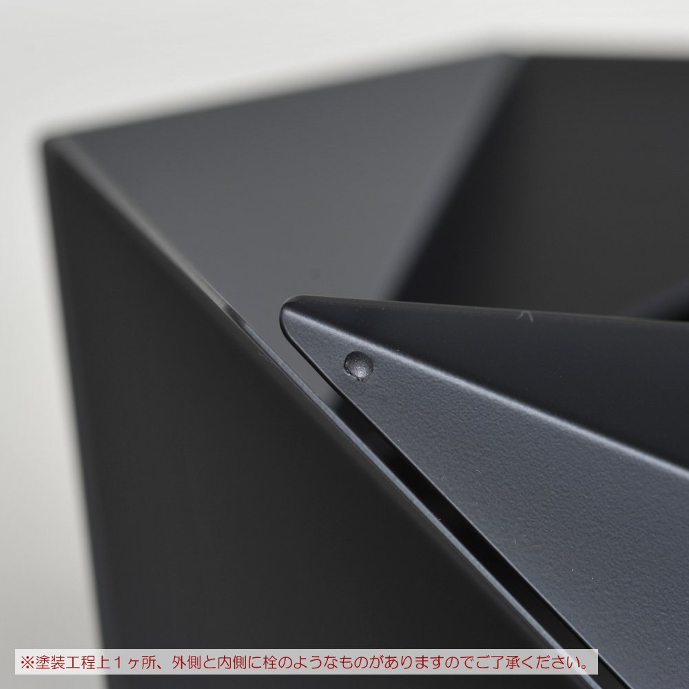 Alessi Kaleidos NS02 B Cestino Nero Acciaio Tavola