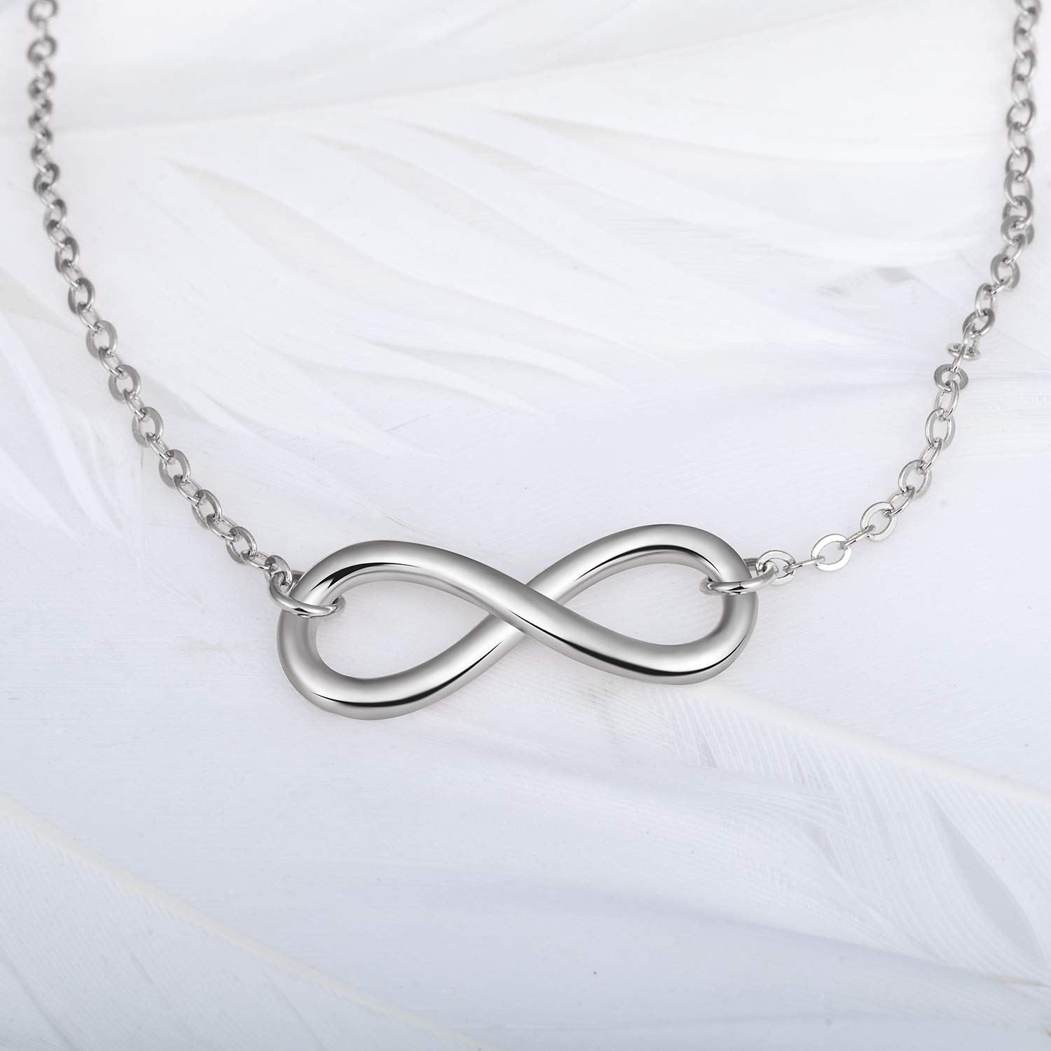 INFINIONLY Bracciale Infinito in Argento 925 Silver Regolabile