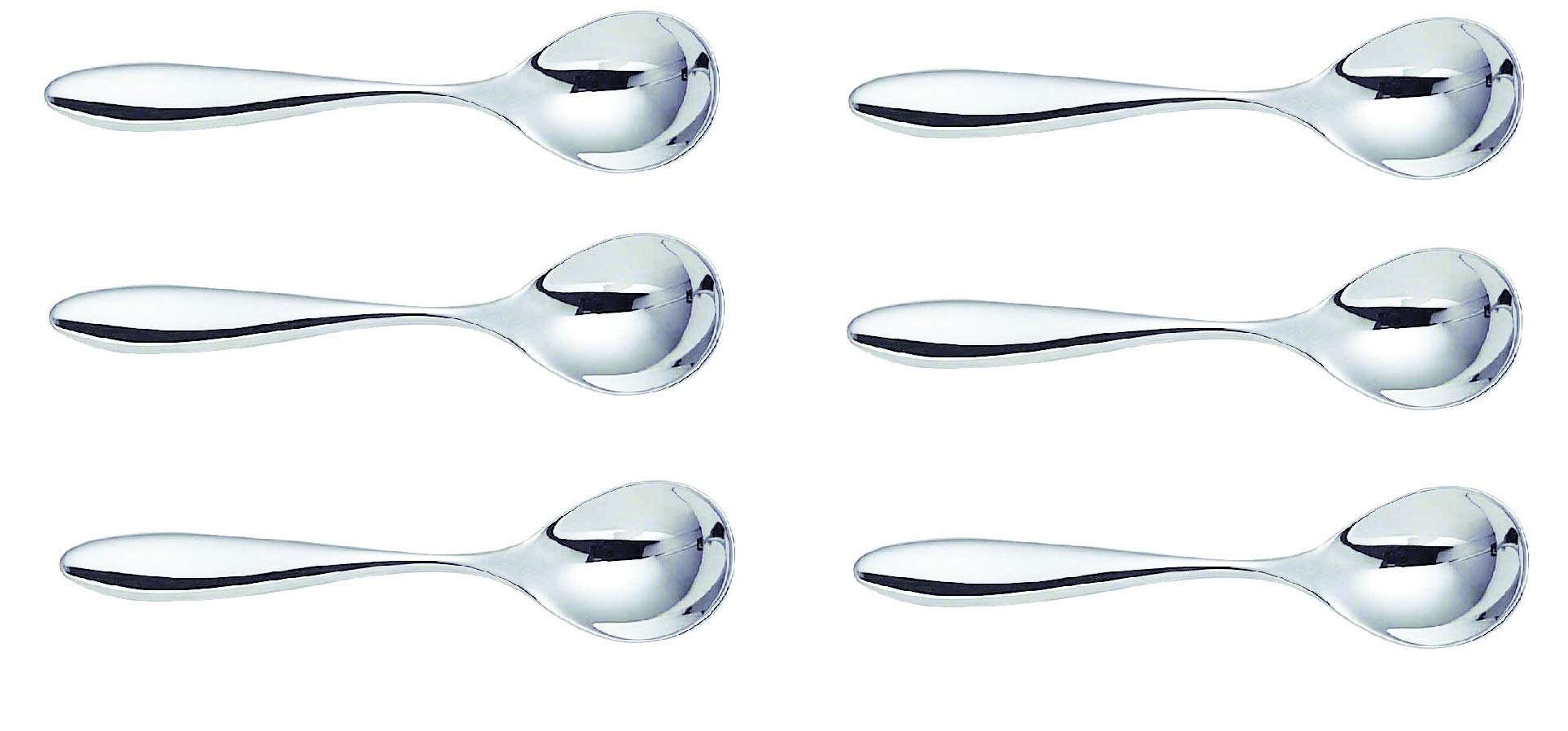 Alessi Mami SG38/7 Cucchiaini da Tè Acciaio Set 6 Pezzi