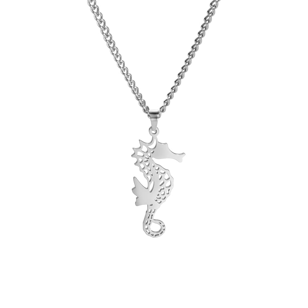 Eueavan Necklaces collana cavalluccio marino oro