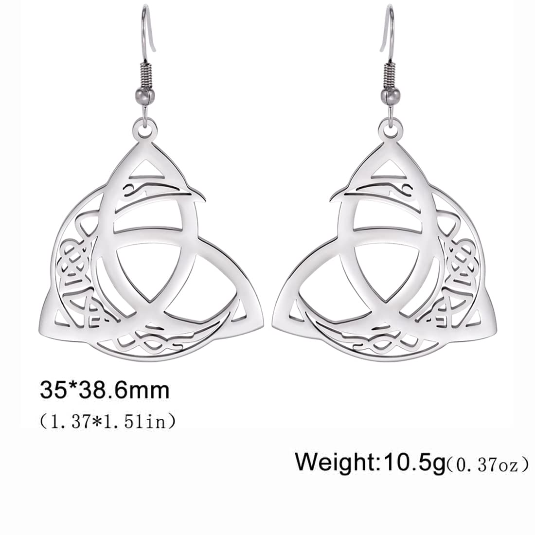 EUEAVAN Earrings orecchini luna celtica mezzaluna donna