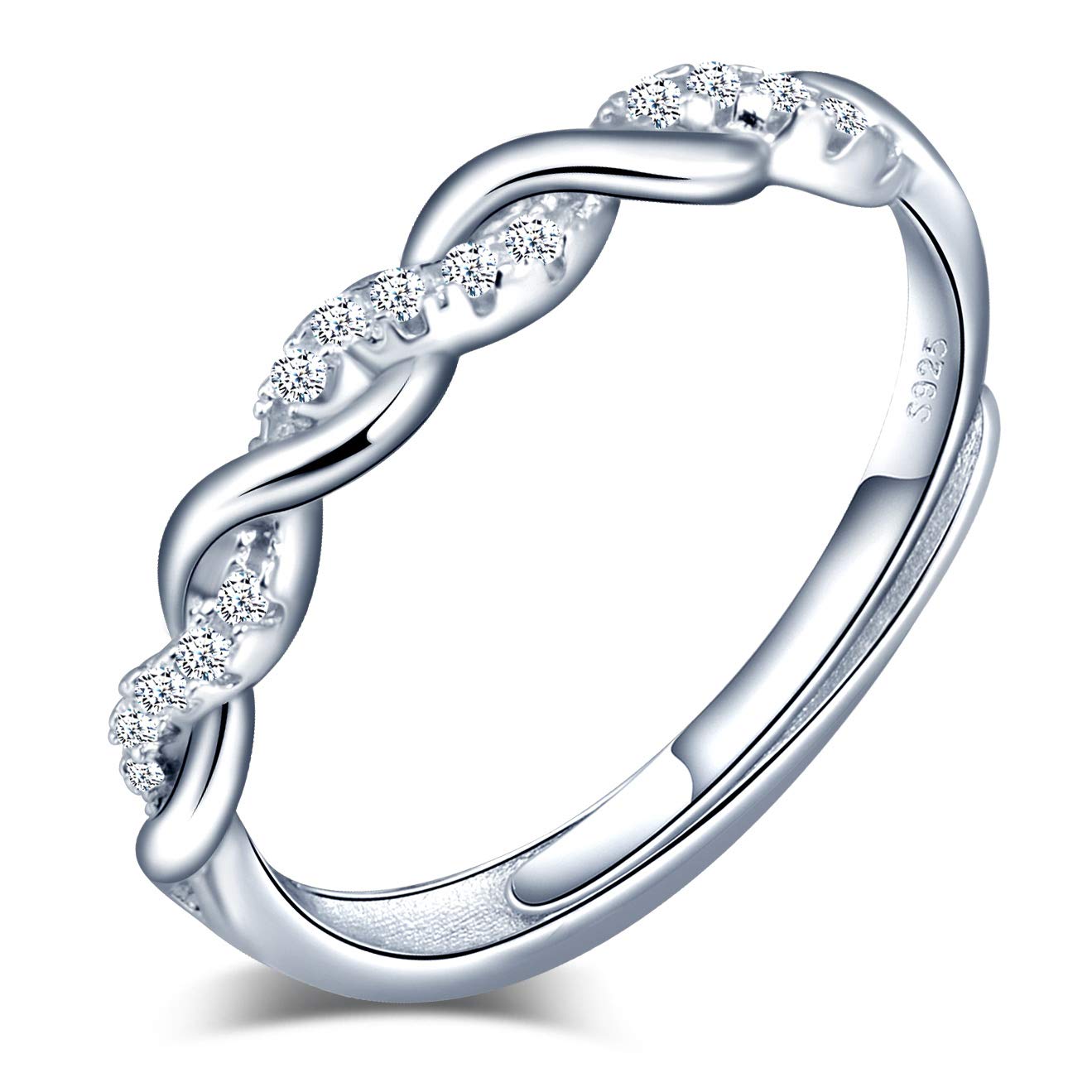 INFINIONLY Fashion Rings Anello Infinito Argento 925 Regolabile