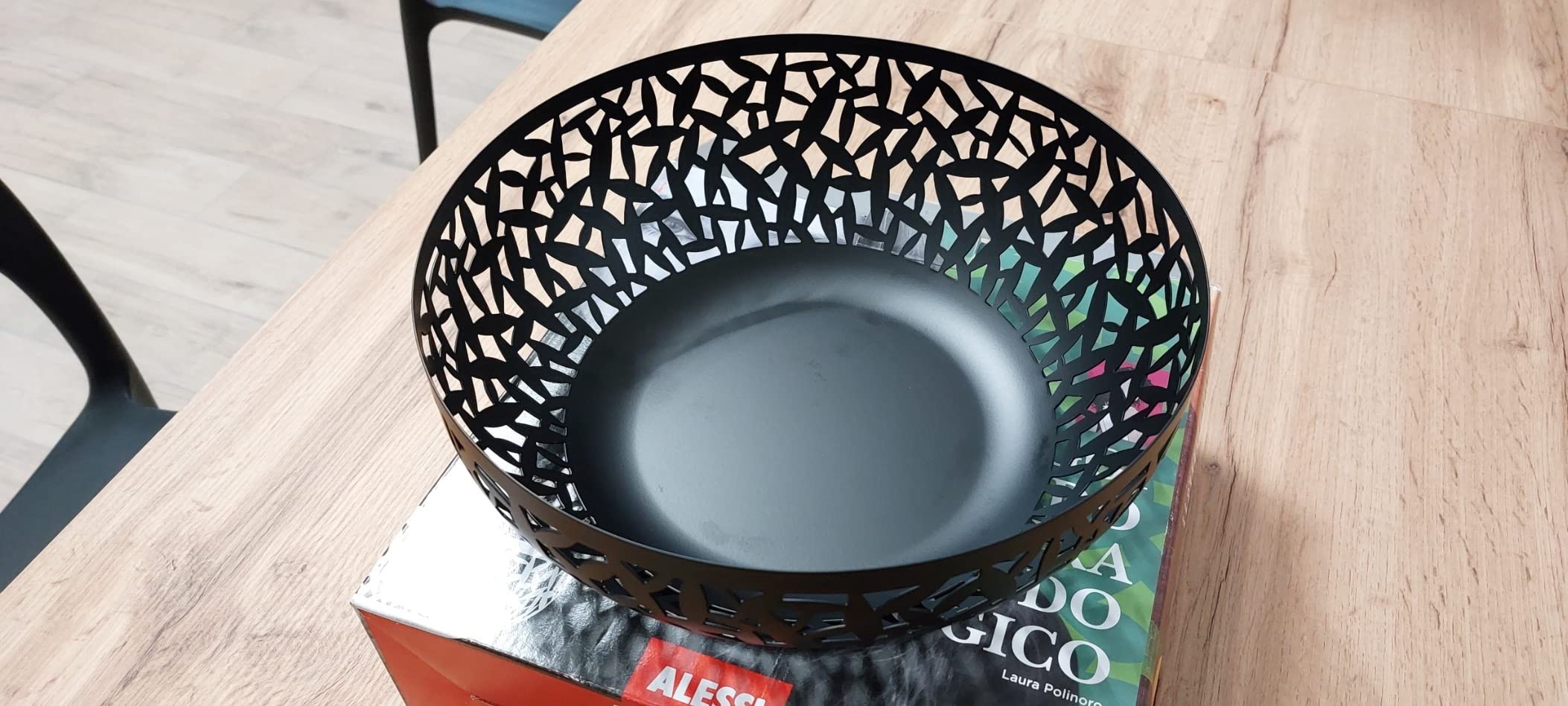Alessi Cactus MSA04/29 B Centrotavola Acciaio Inox Nero 29 cm