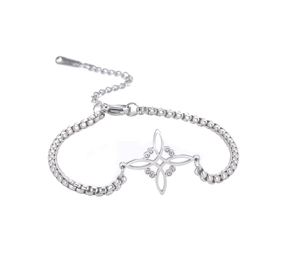 Eueavan Bracelets bracciale nodo celtico argento1 regalo donna