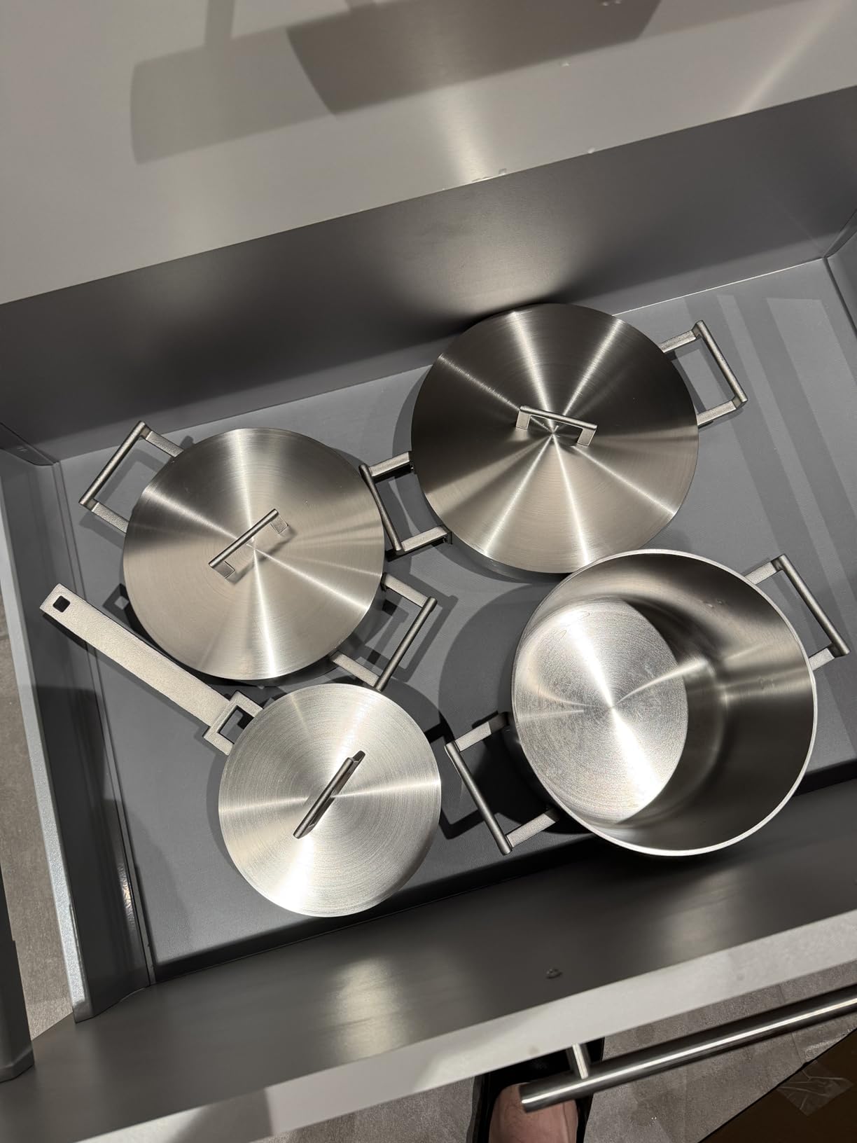 Alessi Convivio DC100S7 Set Pentole Acciaio 7 Pezzi Satinato