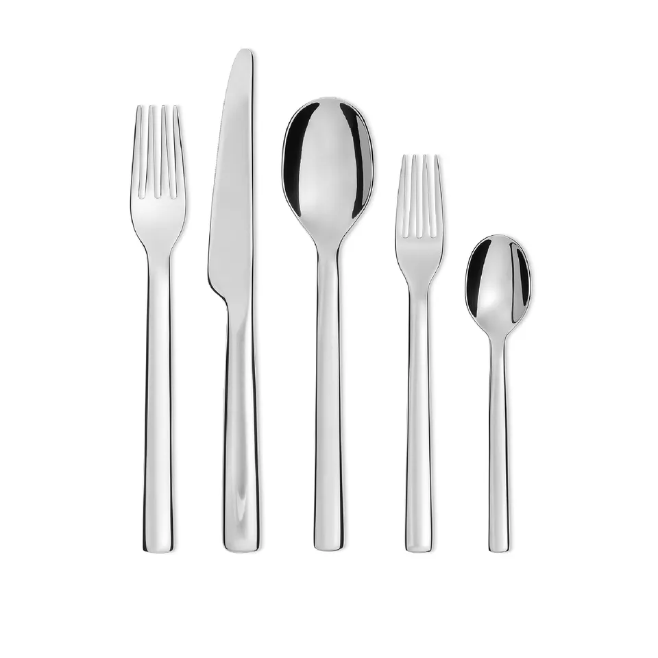 Alessi set posate 5 pezzi acciaio inox tavola