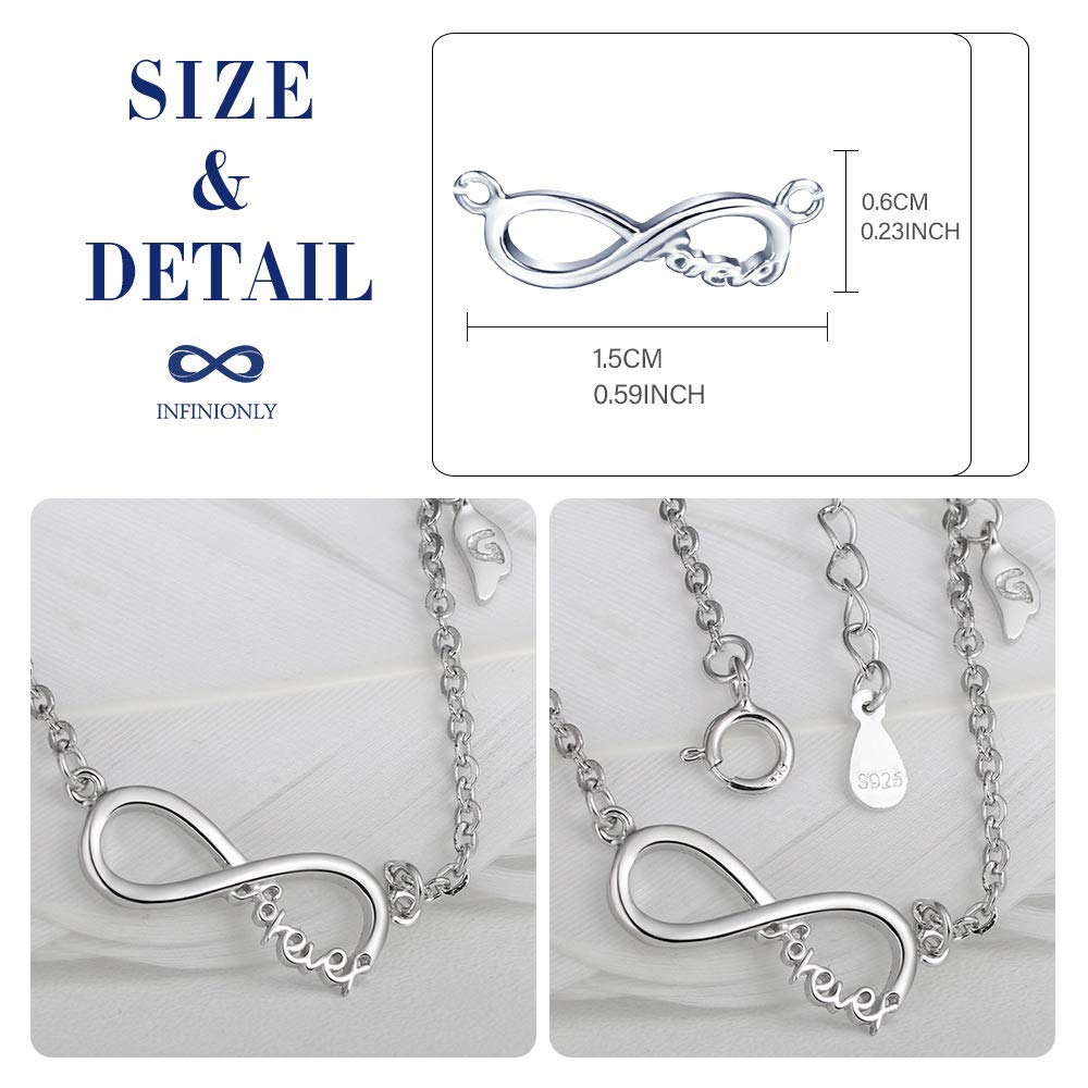 Infinionly Fashion mini collana infinito argento 925 donna