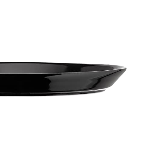 Alessi Tonale DC03/5 B Set 4 Piatti Dessert Nero Grès