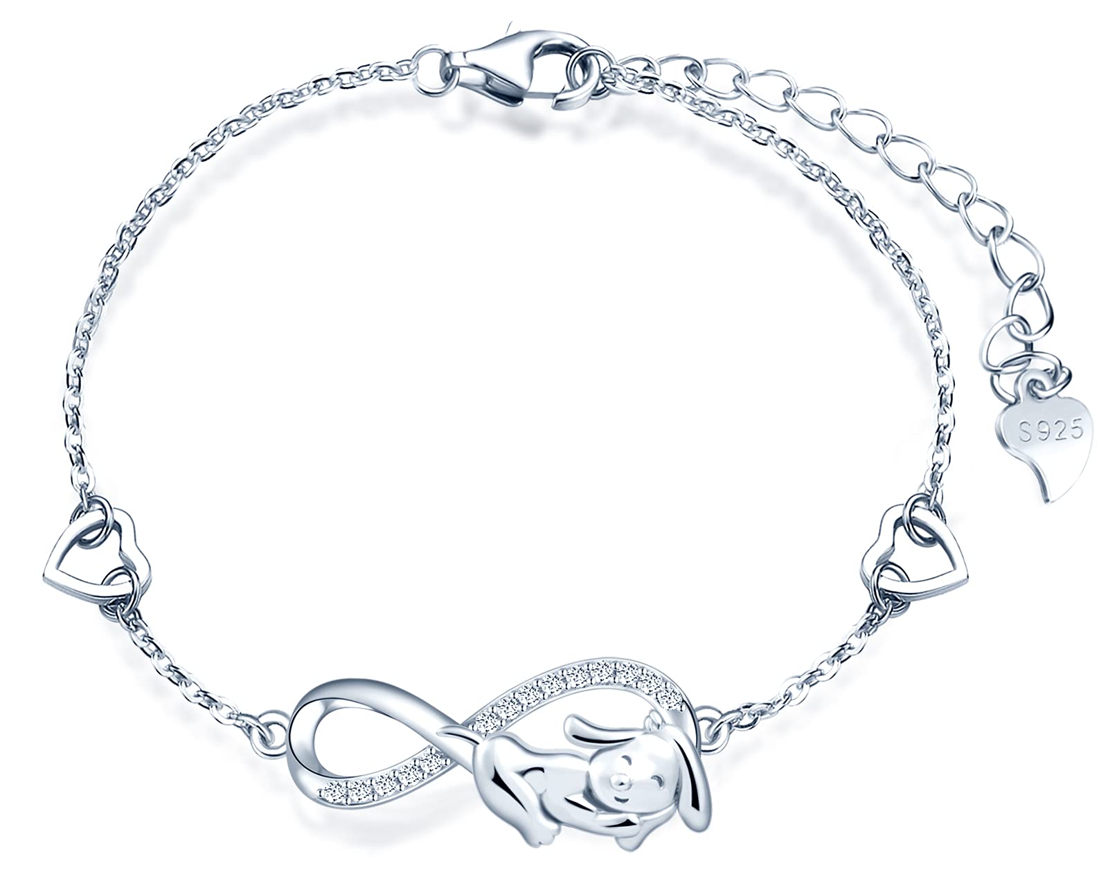 Infinionly Fashion Collana infinito argento 925 zircone