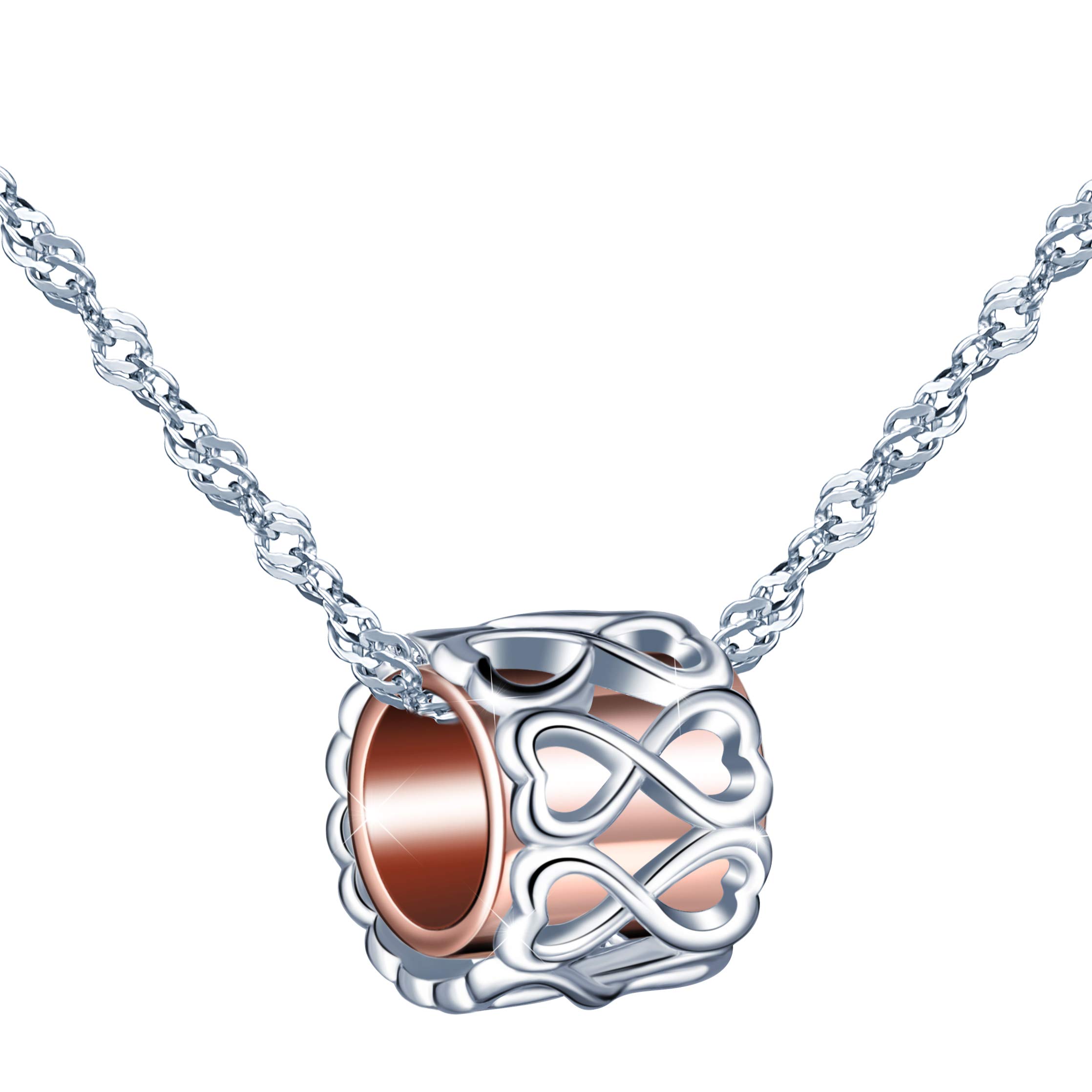 Infinionly Fashion collana argento 925 infinito bicolore
