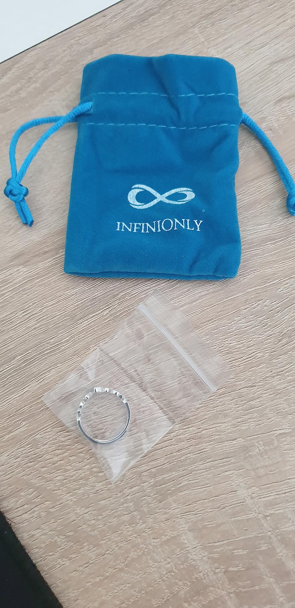 INFINIONLY Fashion Rings anello argento 925 cuore regolabile