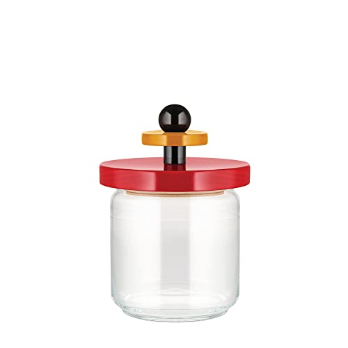 Alessi ES16/75 Mr Sottsass barattolo vetro ermetico 12 cm