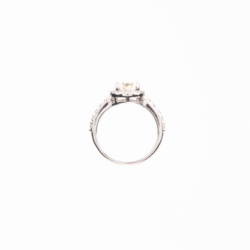Chic Ad Hoc Anello pietra ovale giallo canary