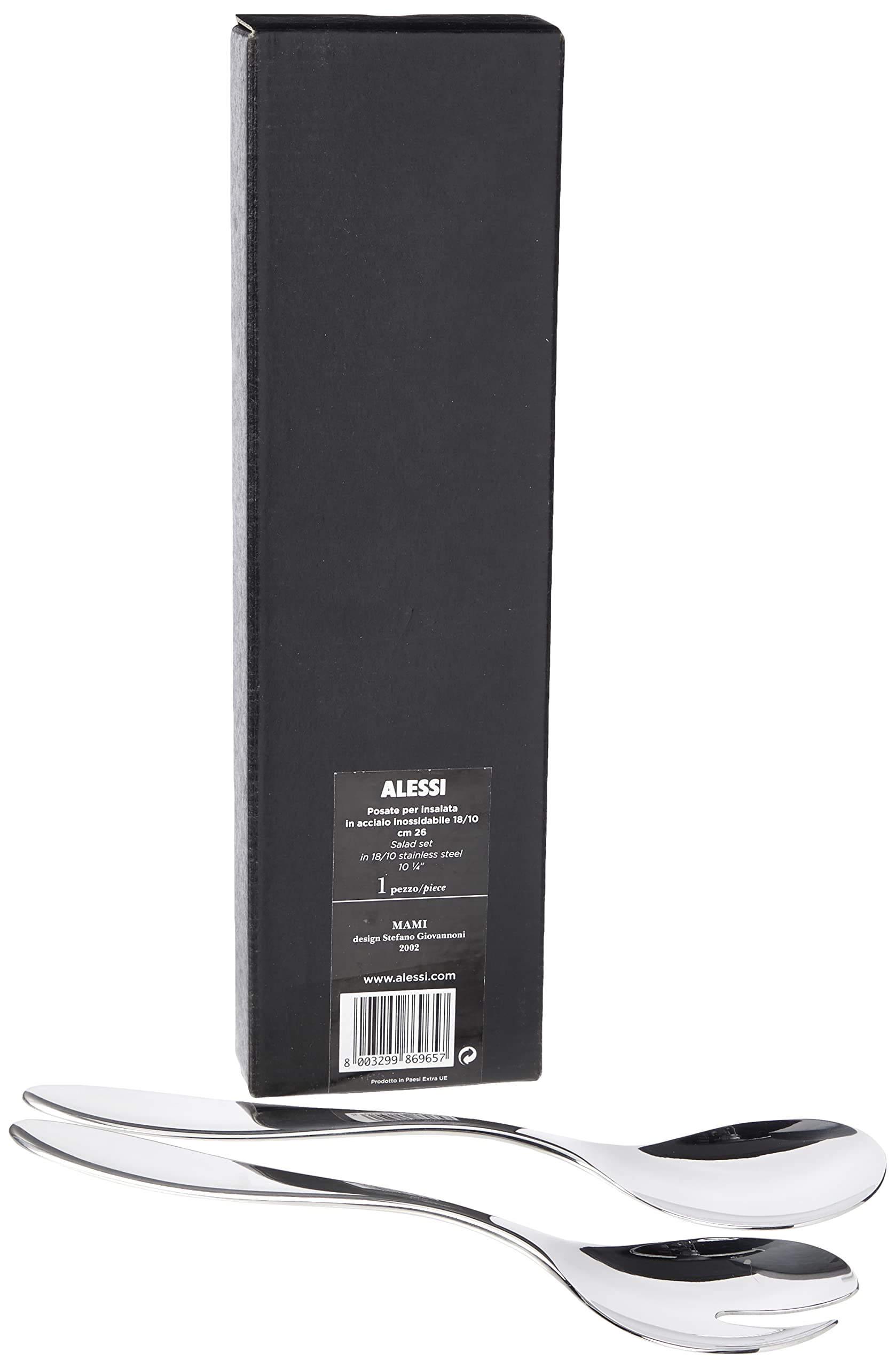 Alessi Mami SG38/14 posate insalata acciaio lucido 26 cm