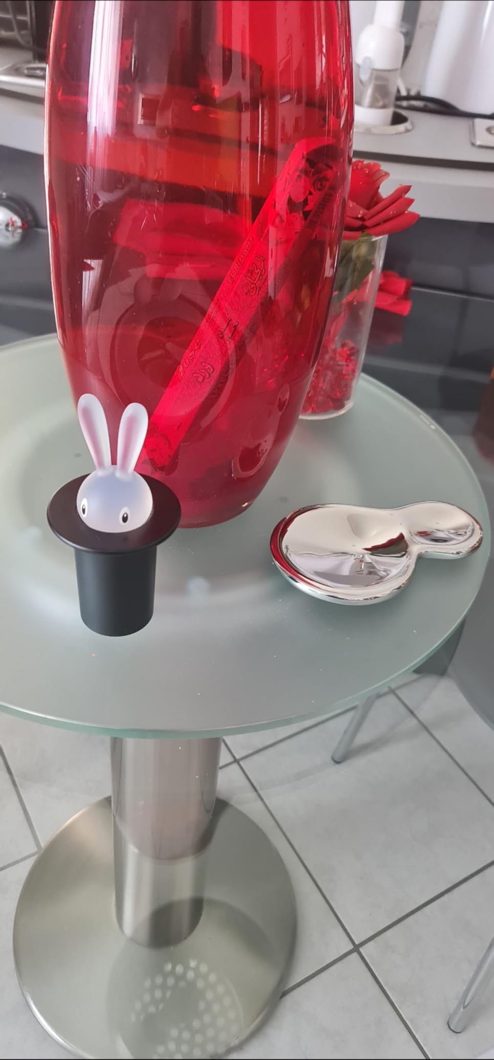 Alessi Magic Bunny ASG16 B Portastuzzicadenti Resina Nero 14 cm