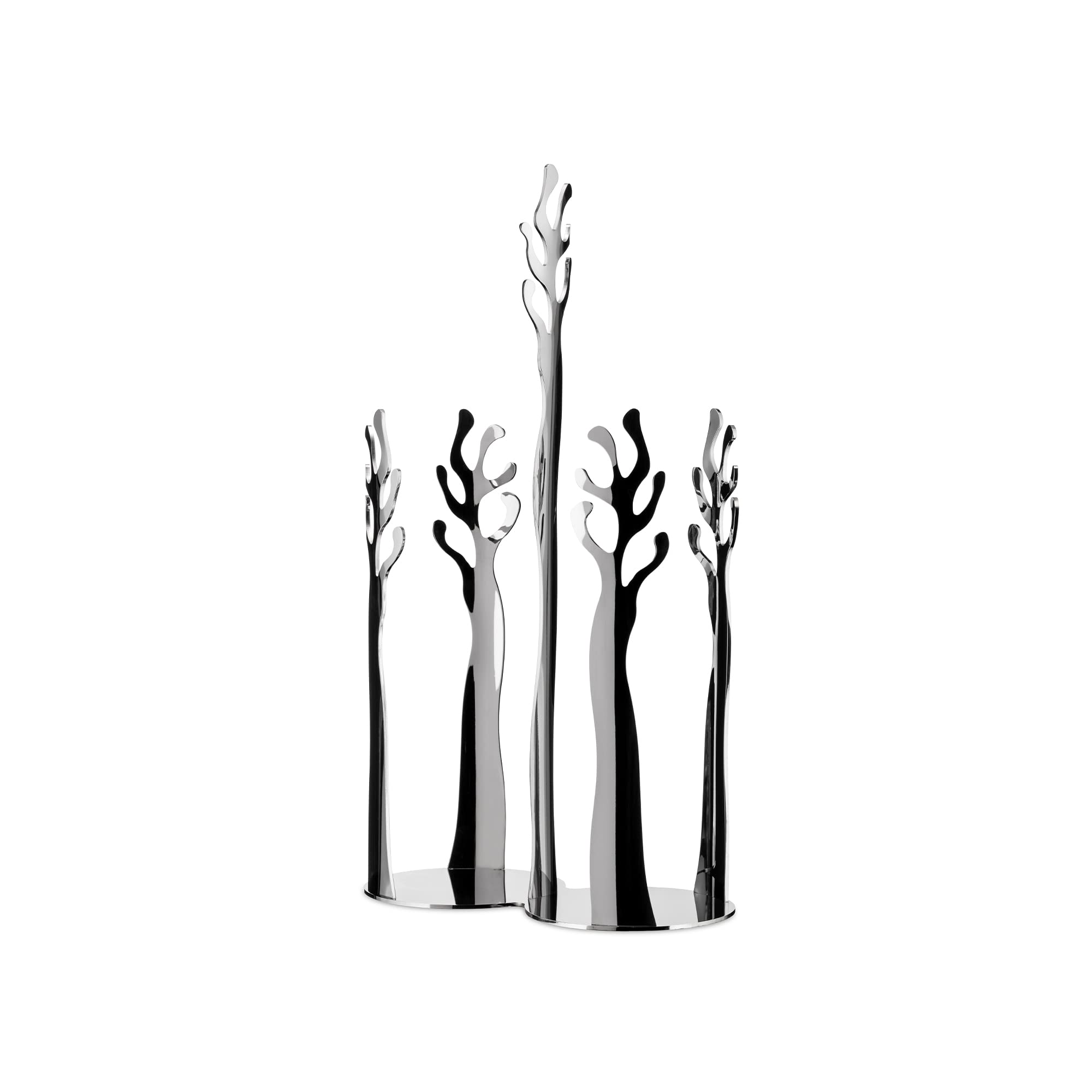 Alessi Mediterraneo ESI19 portabicchieri 2 scomparti acciaio