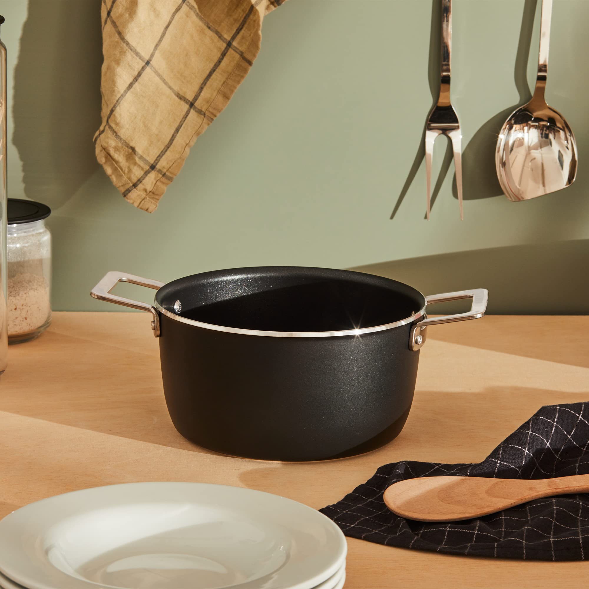 Alessi Pots&Pans Casseruola Nero Induzione