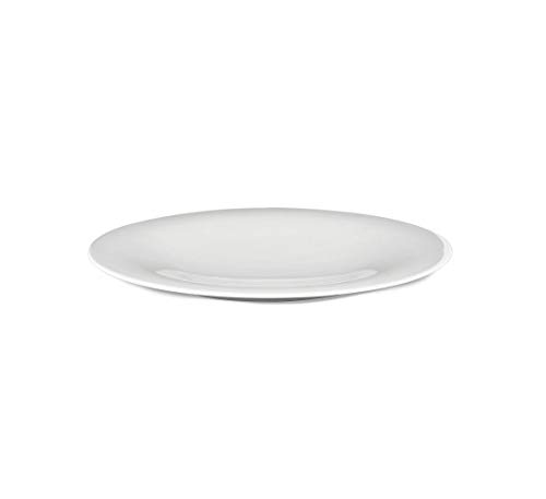Alessi KU TI05/1 Piatto Piano Bianco Set 4 Porcellana