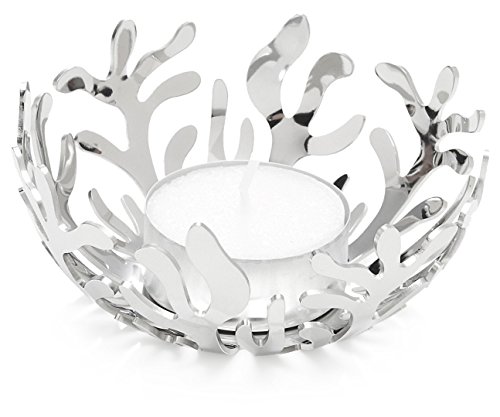 Alessi Mediterraneo ESI21 Portalume Acciaio Lucido 9 cm