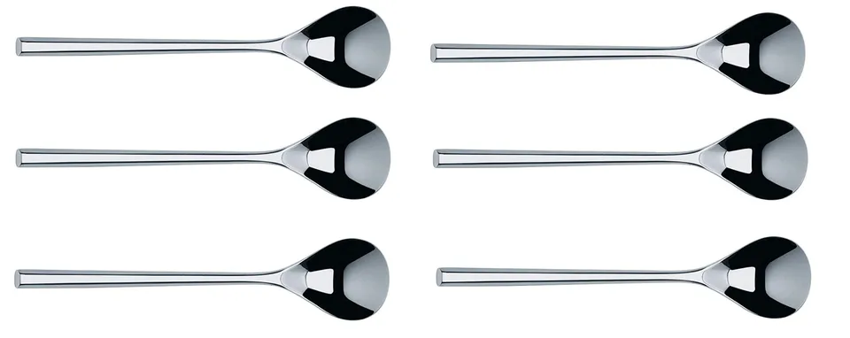 Alessi MU TI04/8 Cucchiaino da Caffè Set 6 Pezzi 13 cm