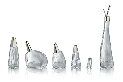 Alessi Officina PZ05 Spargisale Vetro Acciaio 18/10
