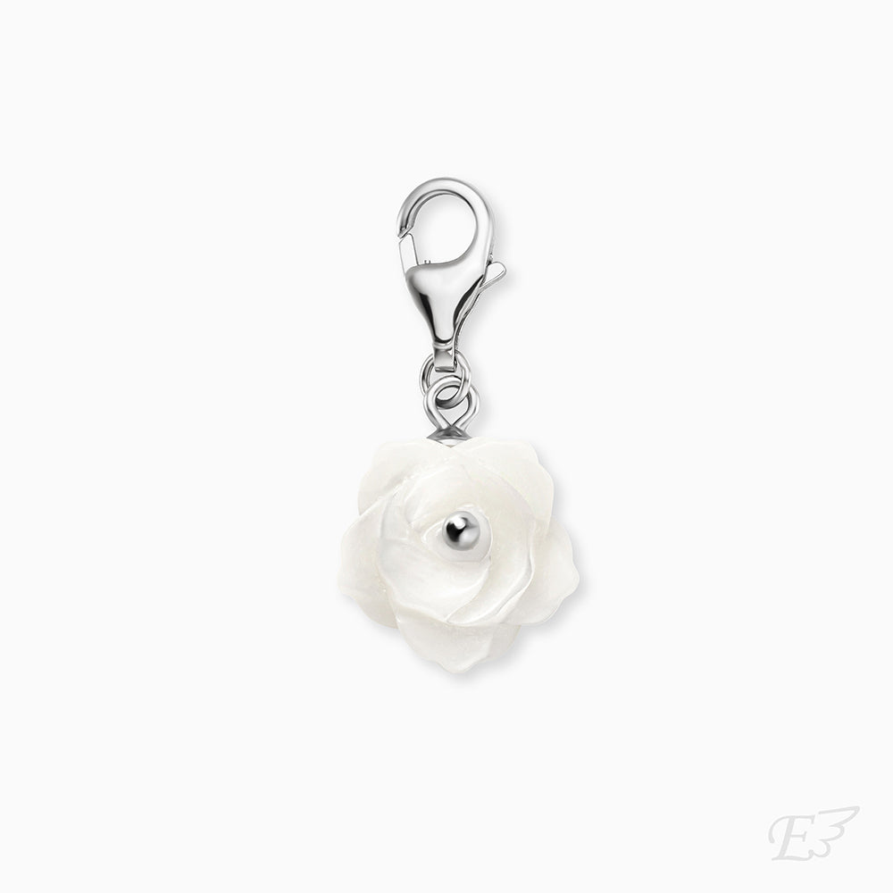 Engelsrufer Rose Charm Rosa Madreperla Bianca