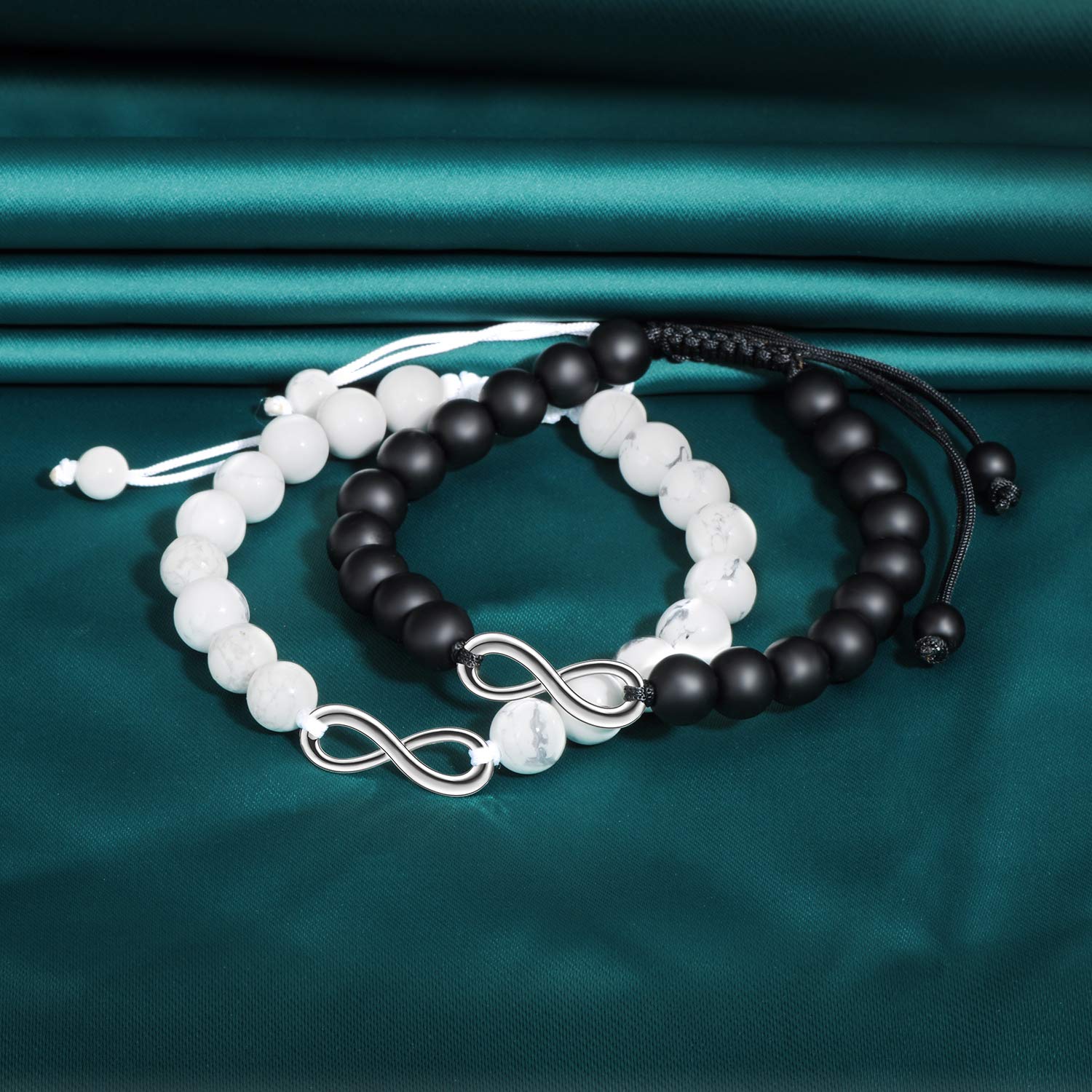 INFINIONLY Fashion Bracelets bracciale infinito perline 2 pezzi