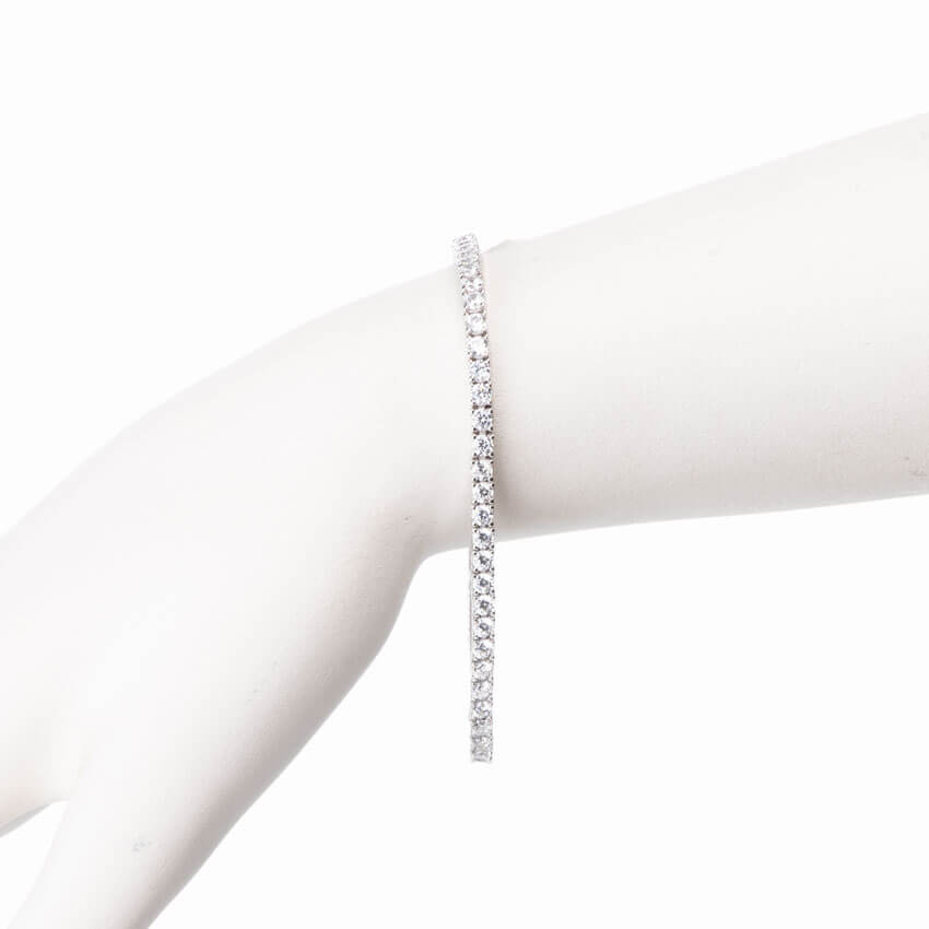 Chic Ad Hoc Bracciali Braccialetto Tennis Classico 4 Griffe Taglia M